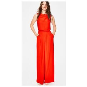 Boden Clarissa Orange Jumpsuit with Palazzo Pants